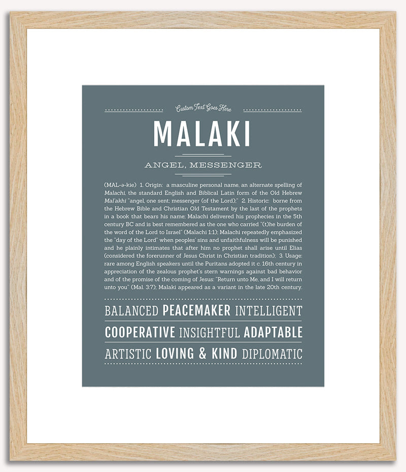 Malaki | Name Art Print