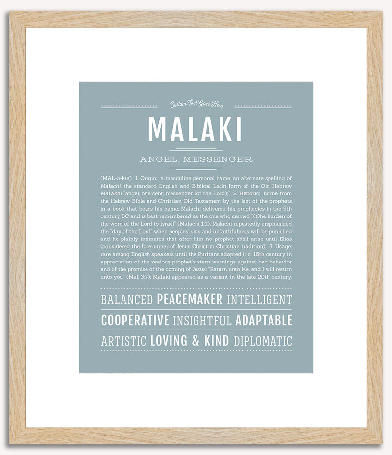 Malaki | Name Art Print