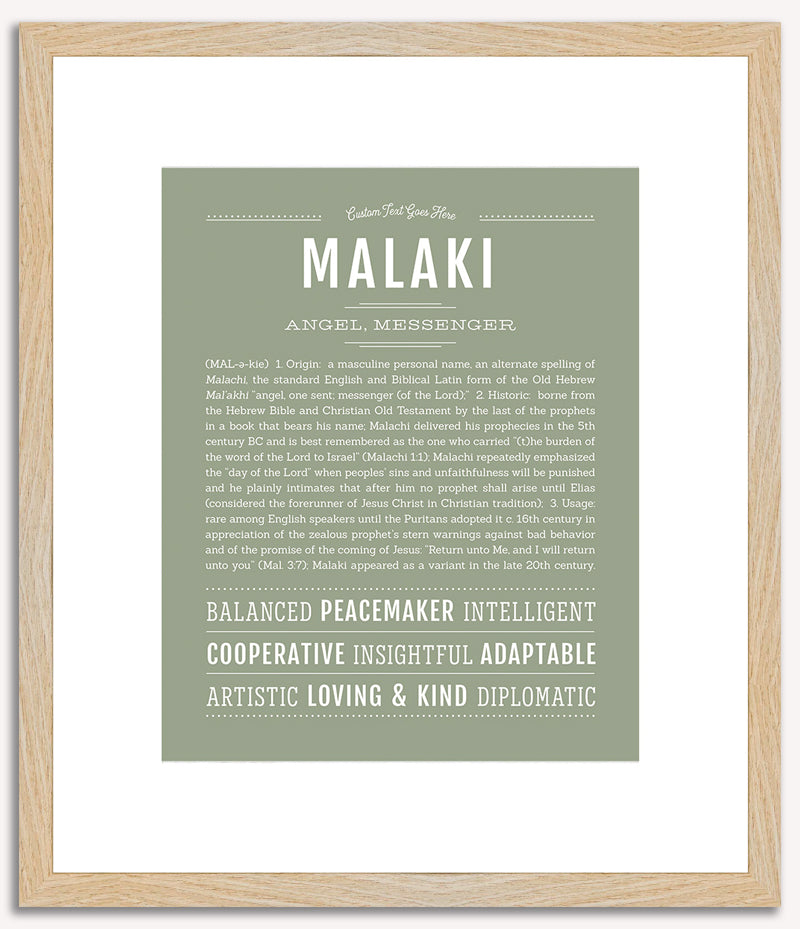 Malaki | Name Art Print