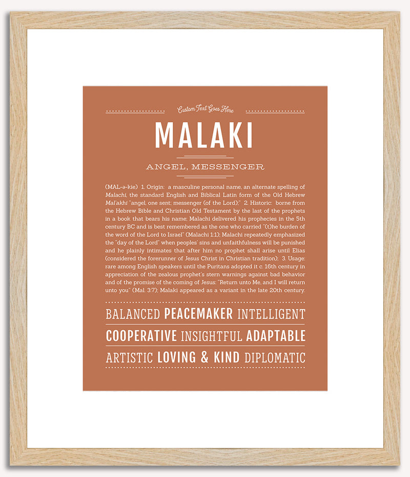 Malaki | Name Art Print