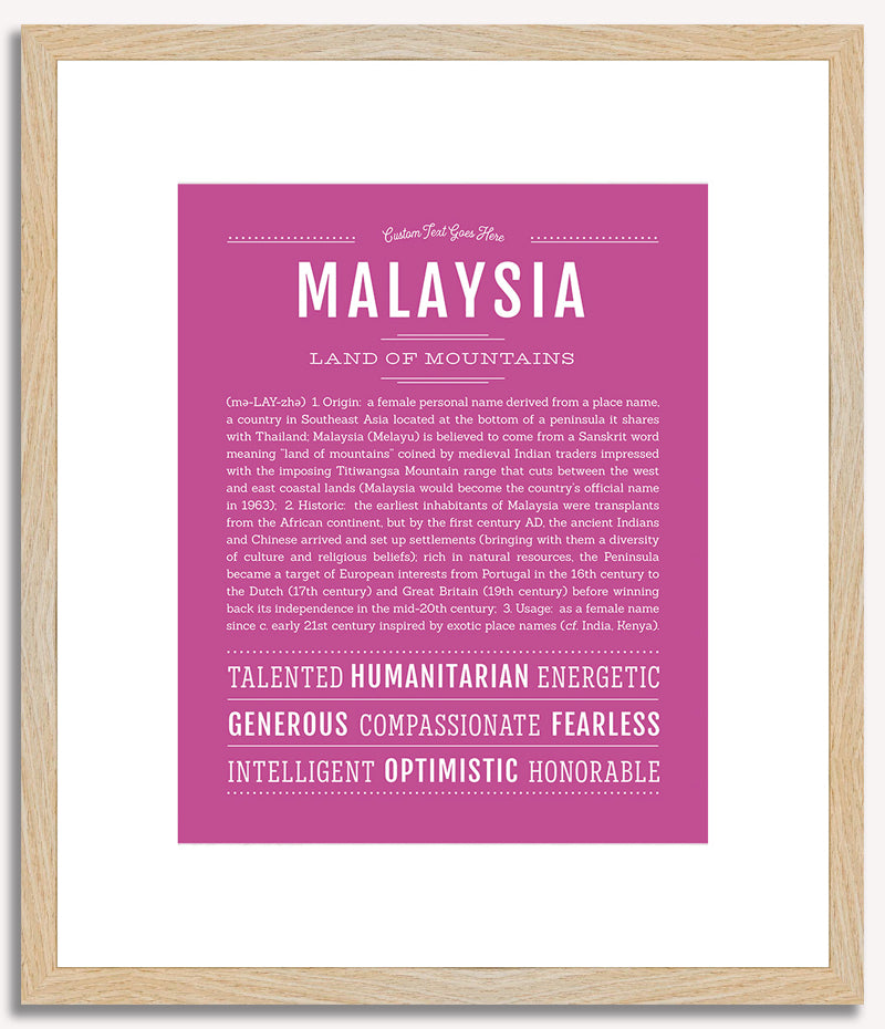 Malaysia | Name Art Print