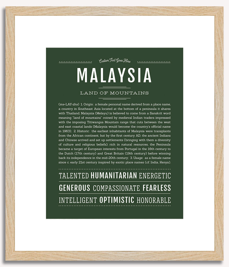 Malaysia | Name Art Print