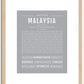 Malaysia | Name Art Print