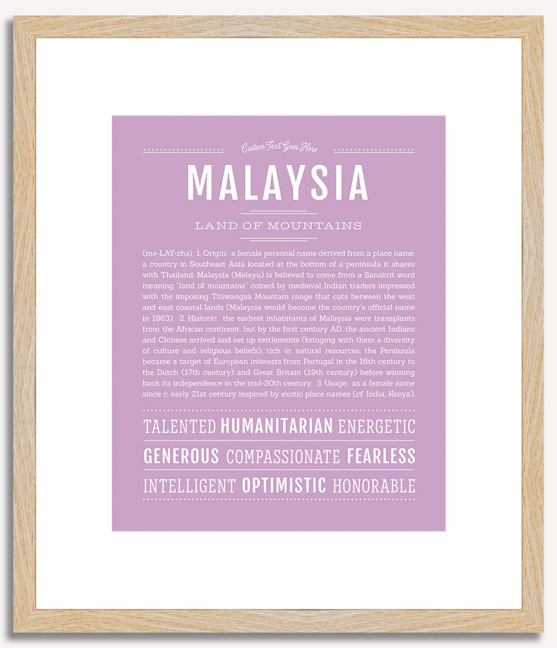 Malaysia | Name Art Print