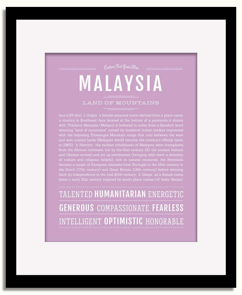 Frame Options | Lilac | Black Frame, Matted