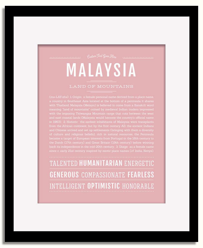 Frame Options | Dusty Rose | Black Frame, Matted