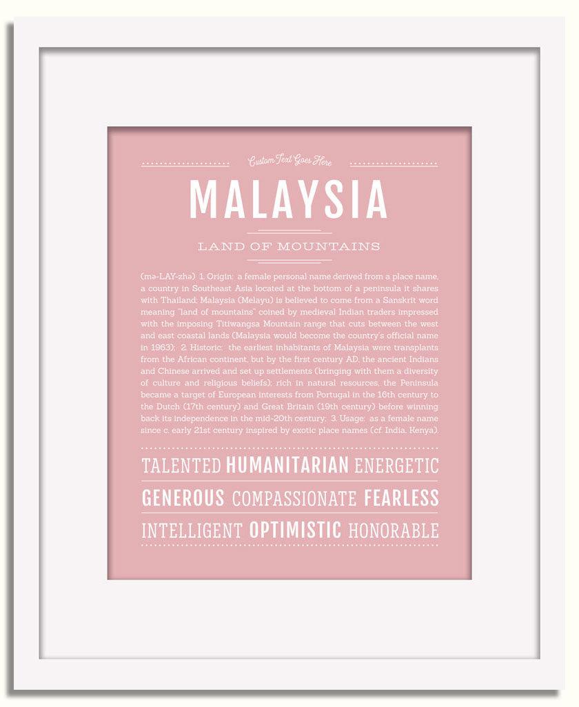 Frame Options | Dusty Rose | White Frame, Matted