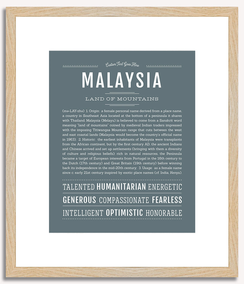 Malaysia | Name Art Print