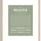 Malaysia | Name Art Print