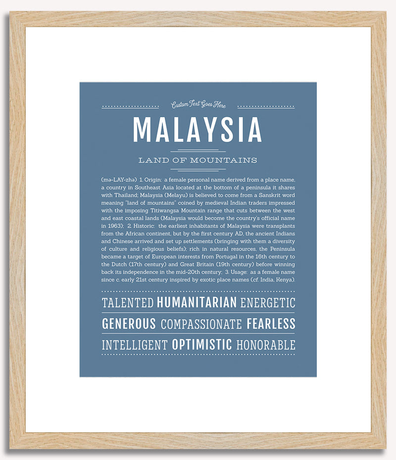 Malaysia | Name Art Print