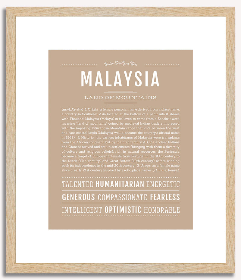 Malaysia | Name Art Print