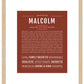 Malcolm | Name Art Print
