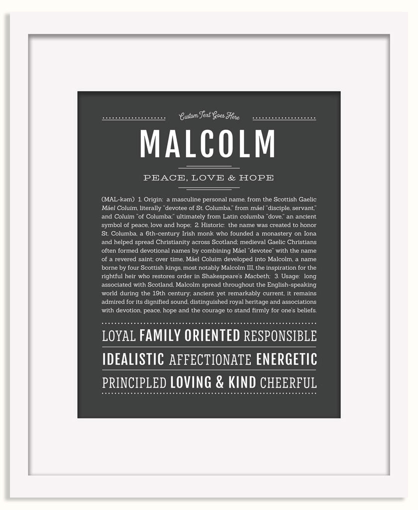 Frame Options | Charcoal Gray | Black Frame, Matted