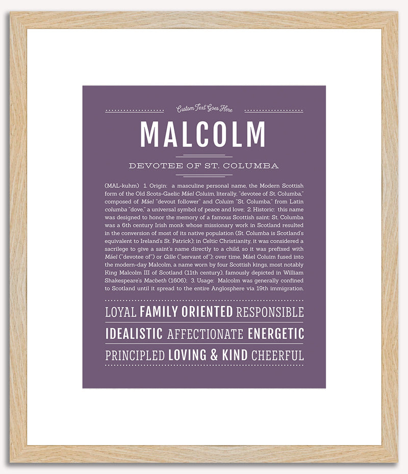 Malcolm | Name Art Print