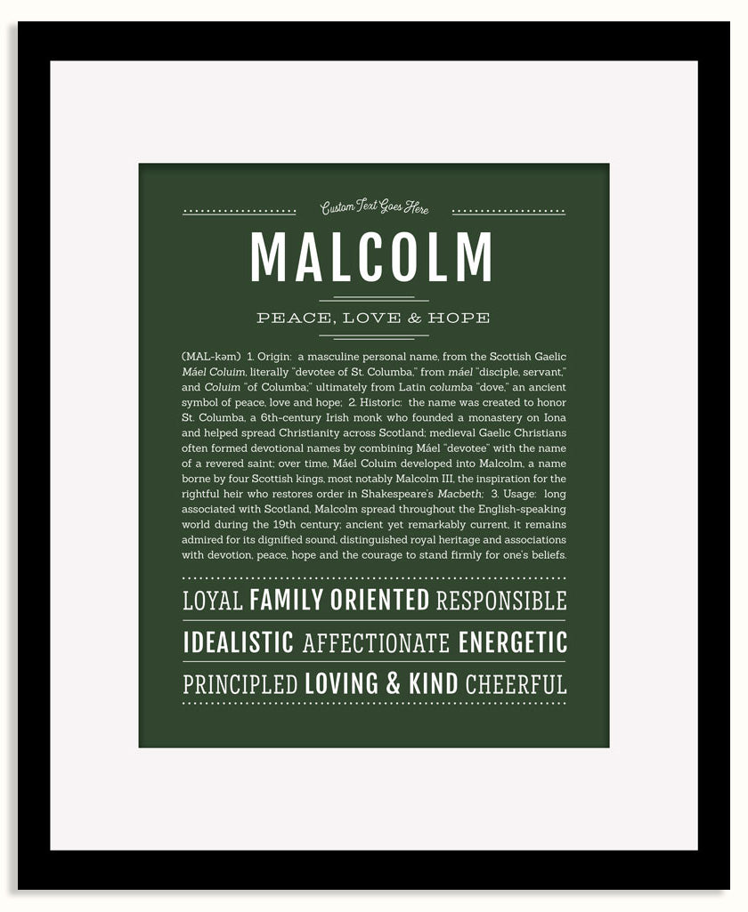 Frame Options | Deep Forest | Maple Frame, Matted