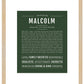Malcolm | Name Art Print