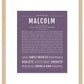 Malcolm | Name Art Print