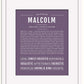 Frame Options | Deep Purple | Black Frame, Matted