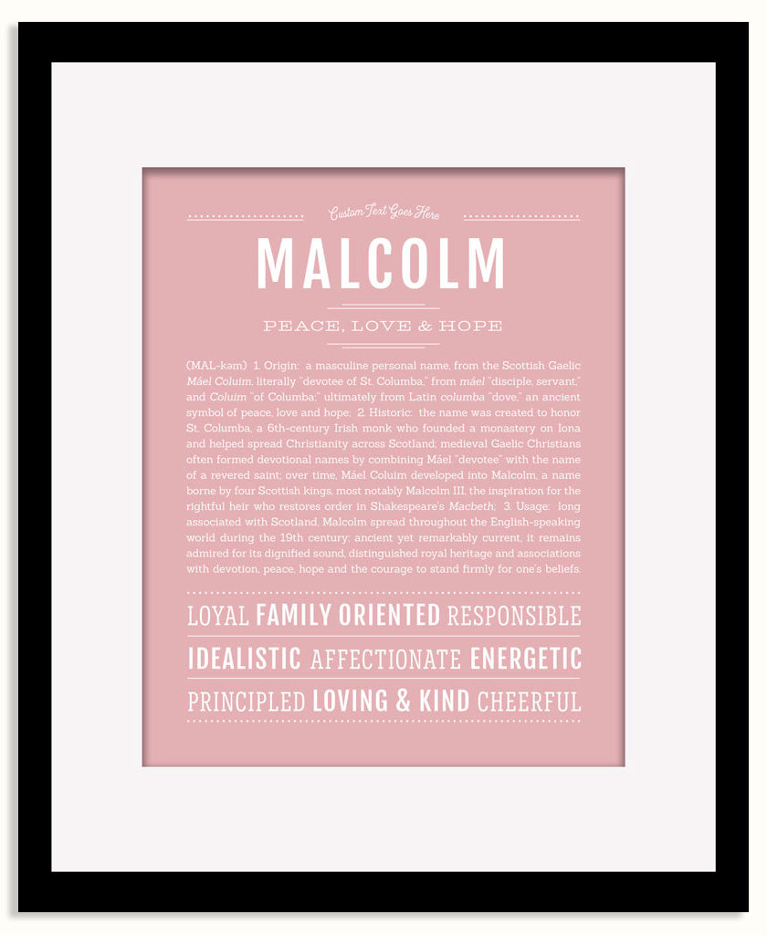 Frame Options | Dusty Rose | Maple Frame, Matted