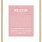 Malcolm | Name Art Print