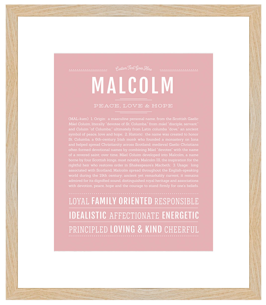 Malcolm | Name Art Print