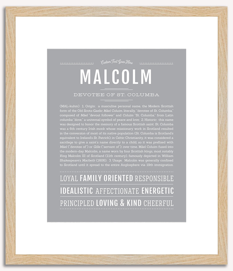 Malcolm | Name Art Print