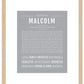 Malcolm | Name Art Print