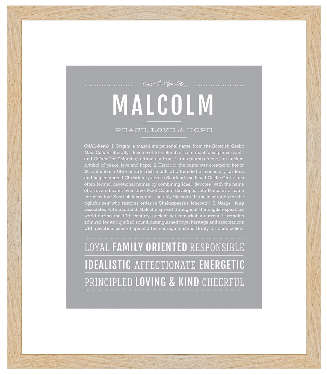 Malcolm | Name Art Print