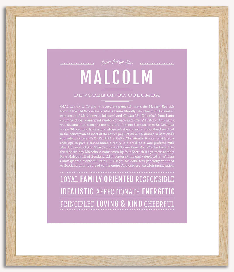 Malcolm | Name Art Print