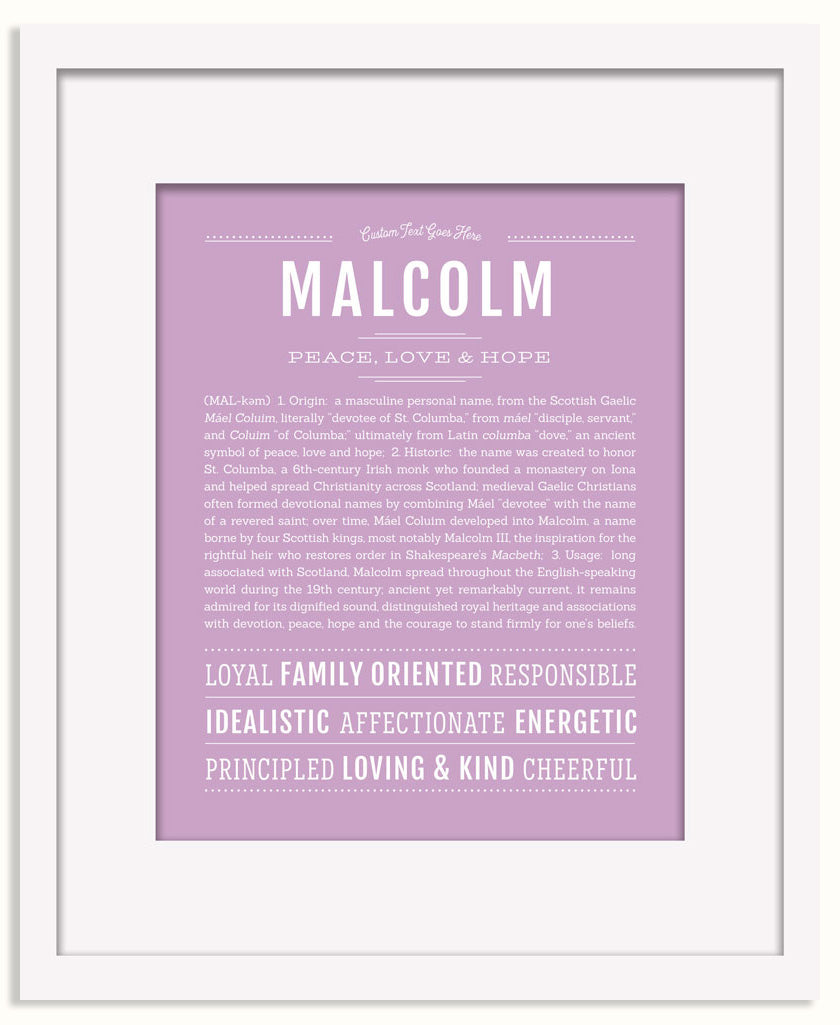 Frame Options | Lilac | Black Frame, Matted