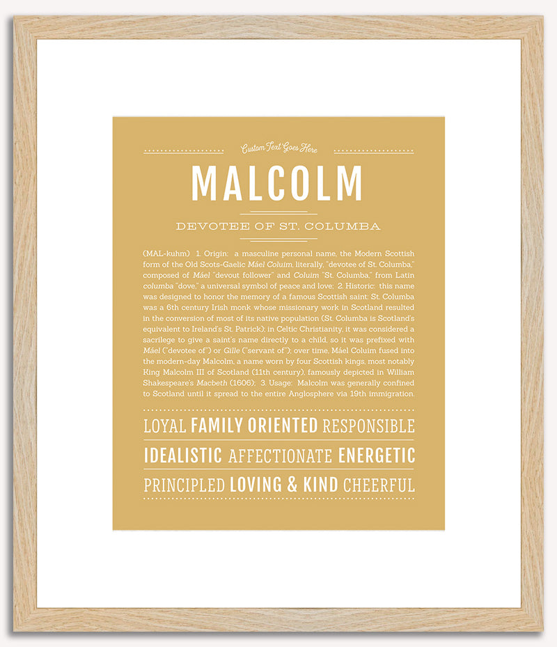 Malcolm | Name Art Print