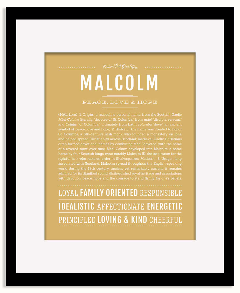 Frame Options | Matte Gold | Maple Frame, Matted