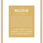 Malcolm | Name Art Print
