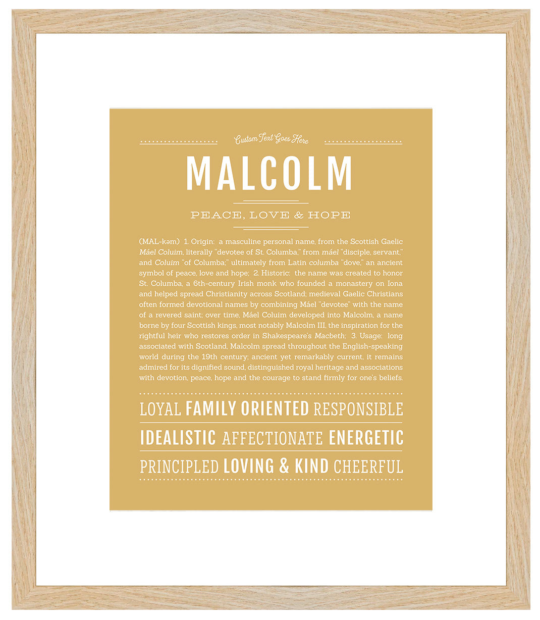Malcolm | Name Art Print