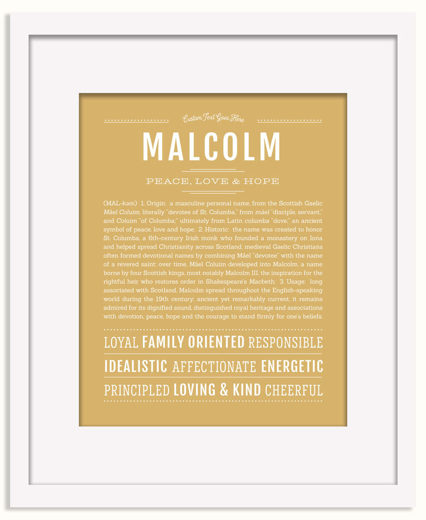 Frame Options | Matte Gold | Black Frame, Matted
