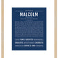 Malcolm | Name Art Print