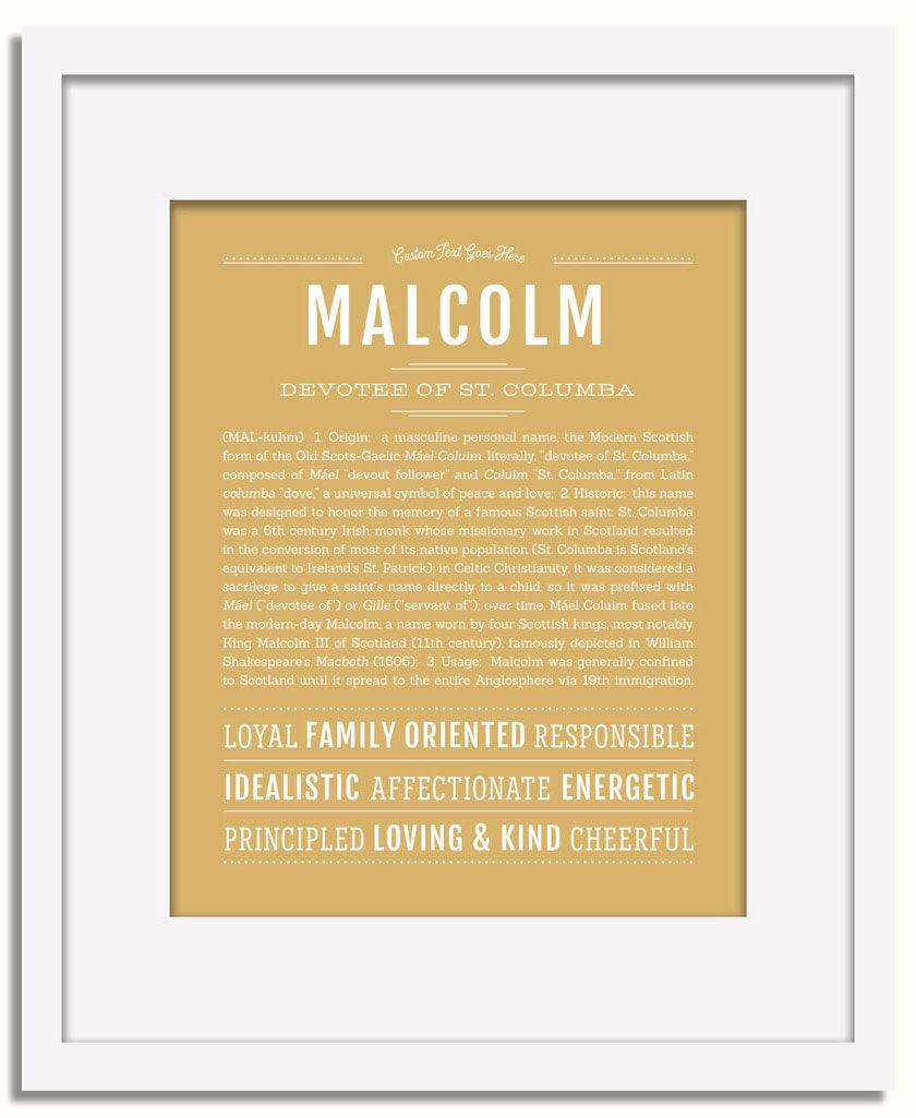 Frame Options | Matte Gold | White Frame, Matted