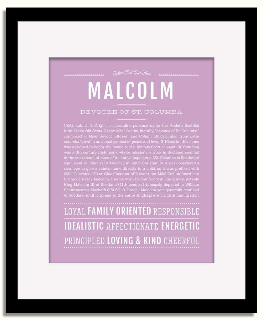 Frame Options | Lilac | Black Frame, Matted