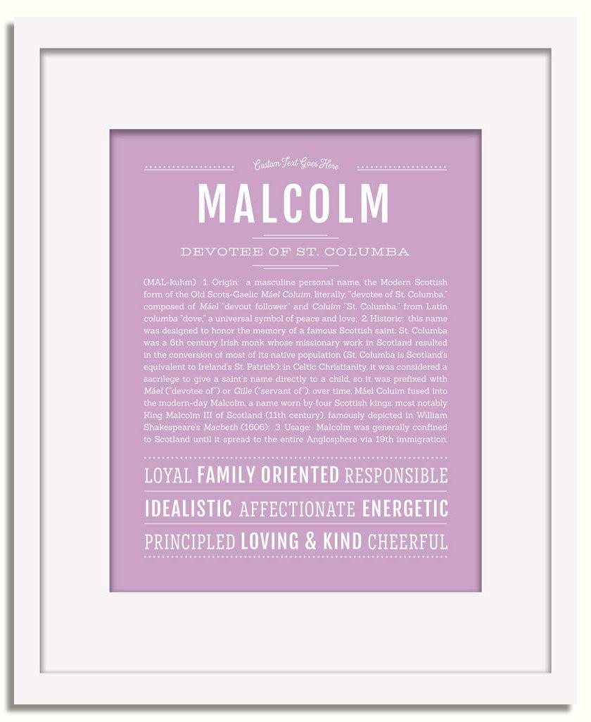 Frame Options | Lilac | White Frame, Matted