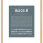 Malcolm | Name Art Print
