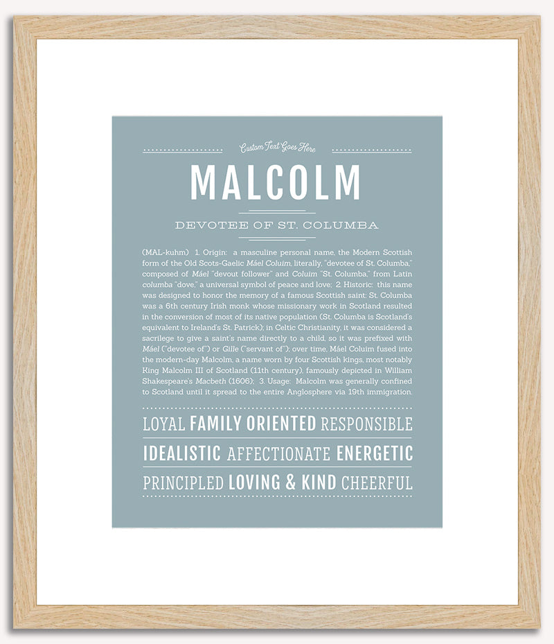 Malcolm | Name Art Print