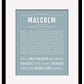 Frame Options | Powder Blue | Maple Frame, Matted