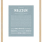 Malcolm | Name Art Print