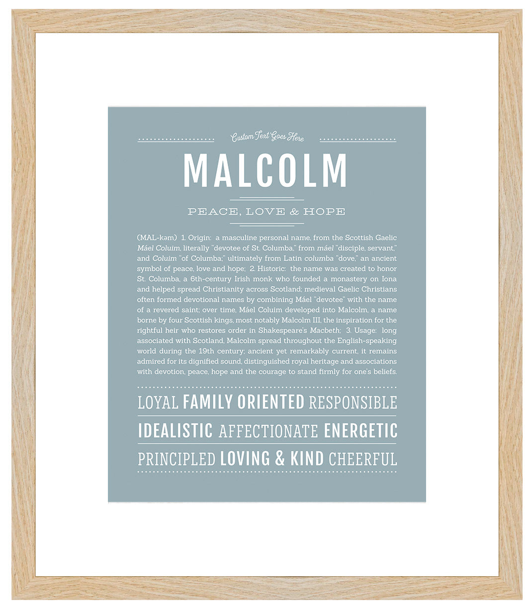 Malcolm | Name Art Print