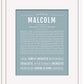 Frame Options | Powder Blue | Black Frame, Matted