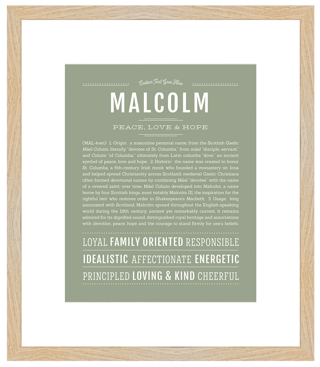 Malcolm | Name Art Print