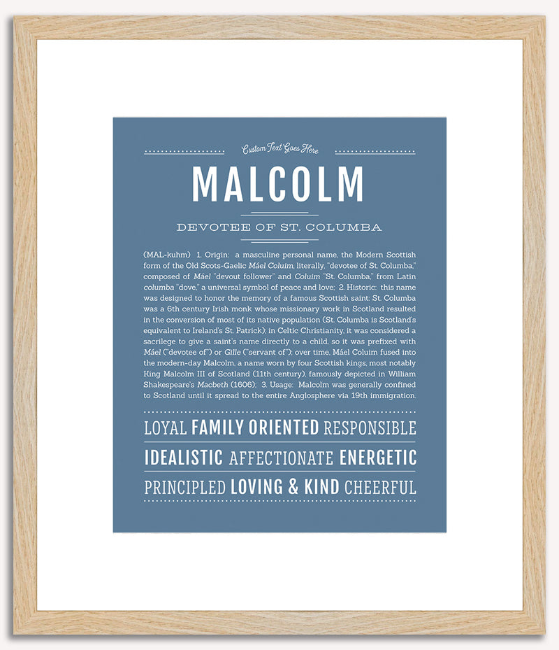 Malcolm | Name Art Print