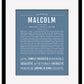 Frame Options | Steele Blue | Maple Frame, Matted