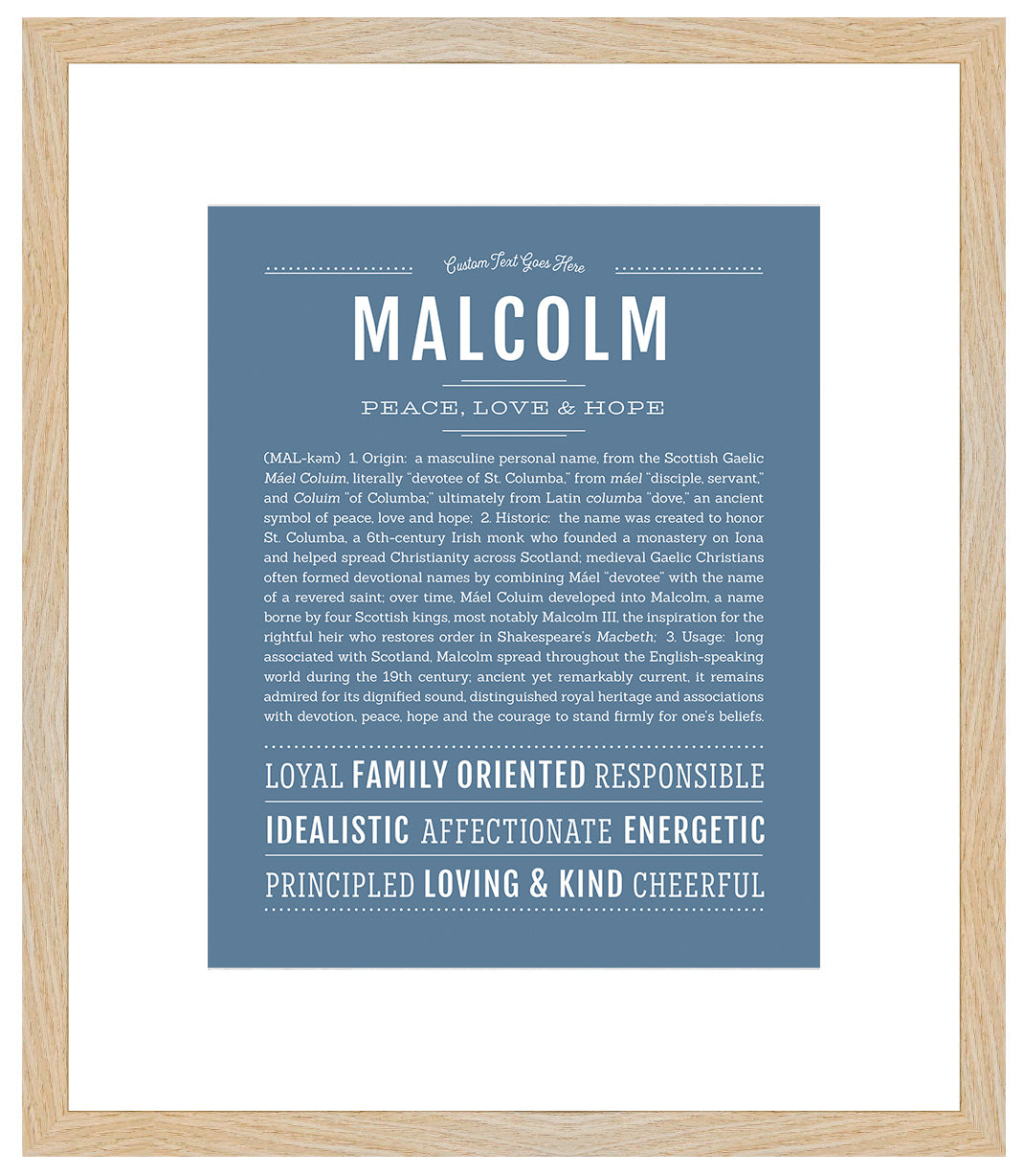 Malcolm | Name Art Print