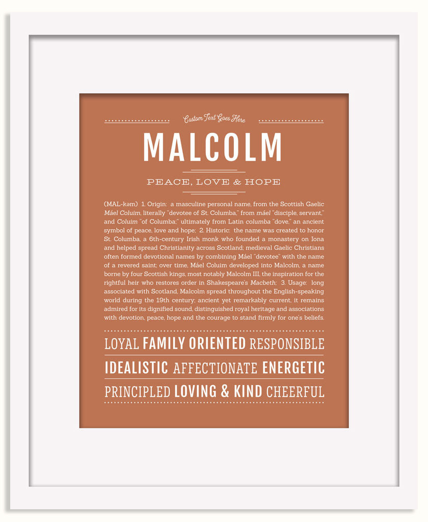 Frame Options | Terra Cotta | Black Frame, Matted